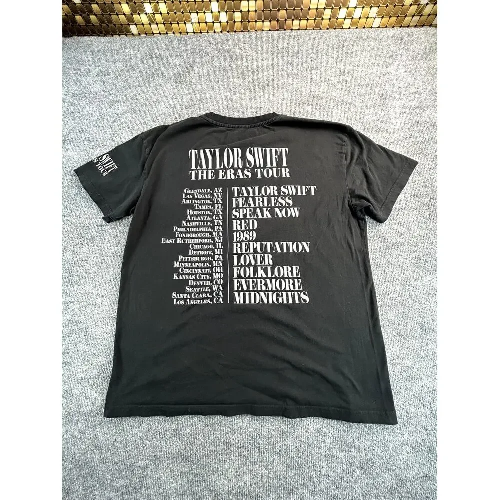 Taylor Swift The Eras Tour Black Graphic Concert T Shirt Adult Large Tour Merch - Picture 2 of 10
